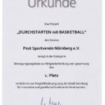 Projektförderung für DURCHSTARTEN mit BASKETBALL